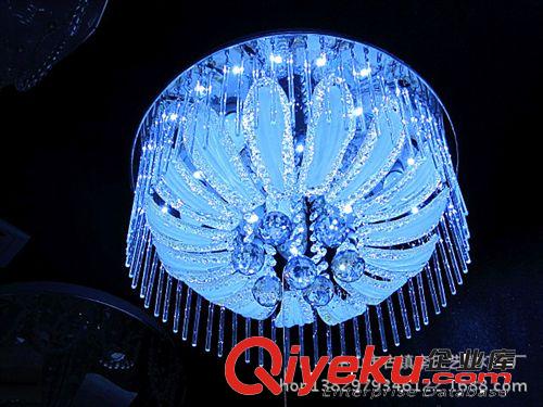 年終大促  低壓圓形客廳燈 高光LED吸頂燈 餐廳水晶燈LED燈具原始圖片2