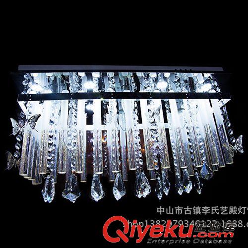 春季熱銷  蝴蝶水晶燈 LED圓形時尚吊燈 客廳餐廳燈飾LED燈具