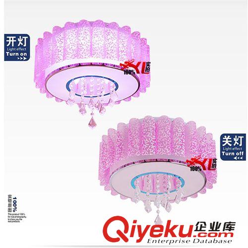 吸頂燈 客廳燈 圓形燈具 帶LED光源 大氣臥室燈飾 YL-011-玫瑰粉原始圖片3