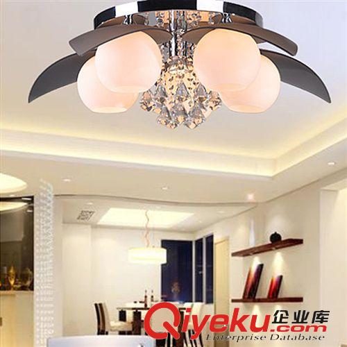 LED現代簡約大氣客廳燈 水晶燈玻璃燈具 臥室吸頂燈 溫馨YL-003-5