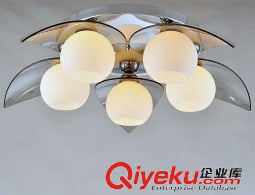 LED現代簡約大氣客廳燈 水晶燈玻璃燈具 臥室吸頂燈 溫馨YL-003-5原始圖片2