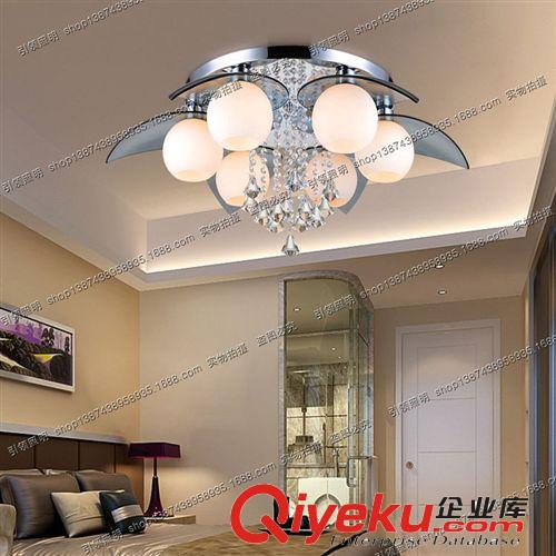 LED現代簡約大氣客廳燈 水晶燈玻璃燈具 臥室吸頂燈 溫馨YL-003-5原始圖片3