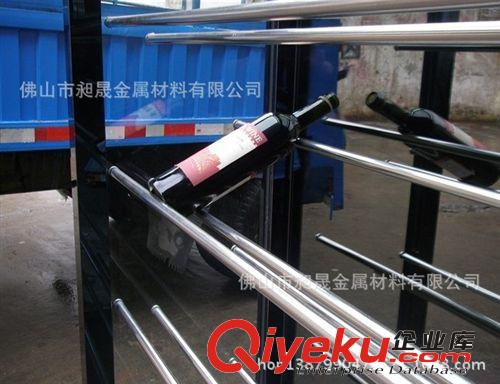 不銹鋼紅酒柜酒架 紅酒展示架 10K鈦金不銹鋼酒柜酒架原始圖片3