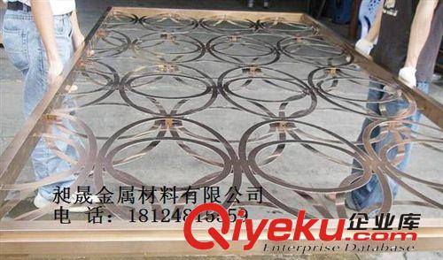 不銹鋼簡約斜條花格屏風(fēng) 坐式花格屏風(fēng)加工定做原始圖片2