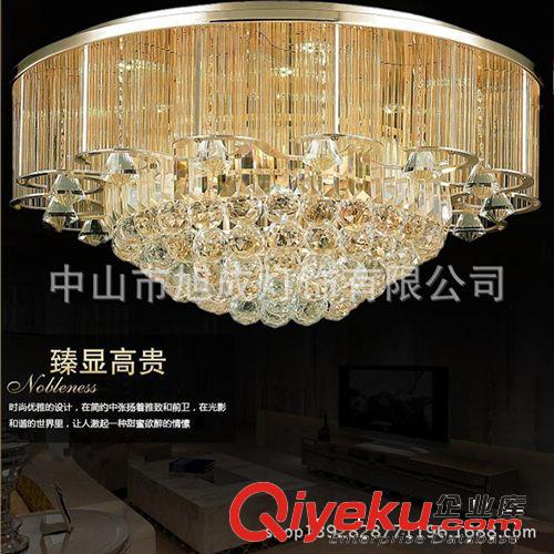 新款S金水晶燈 現(xiàn)代簡(jiǎn)約裝修 led吸頂燈圓形 臥室燈具 室內(nèi)原始圖片2