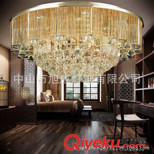 新款S金水晶燈 現(xiàn)代簡(jiǎn)約裝修 led吸頂燈圓形 臥室燈具 室內(nèi)原始圖片3