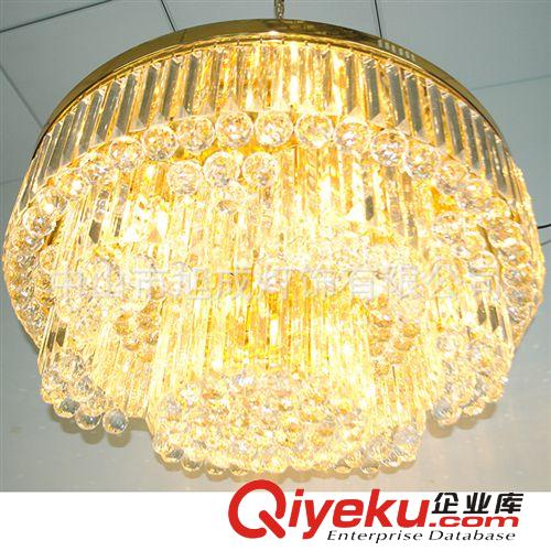 LED吸頂燈 現代水晶燈  貼片黃水晶燈  新款豪華酒店燈  客廳燈原始圖片3