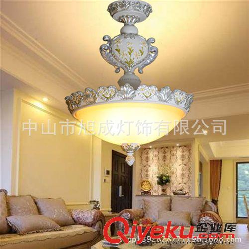 歐式吊燈 單吊歐式燈 樹脂燈現(xiàn)代簡約型吊燈 田園風格吊燈原始圖片2