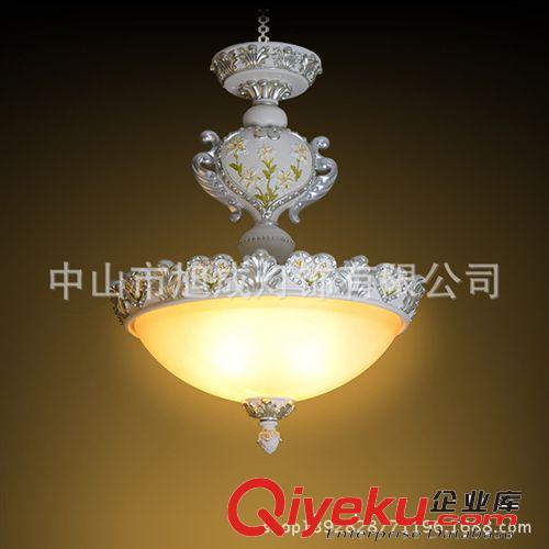 歐式吊燈 單吊歐式燈 樹脂燈現(xiàn)代簡約型吊燈 田園風格吊燈原始圖片3