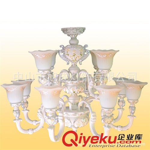 中山燈飾 燈具 歐式吊燈 12頭歐式樹脂燈 酒店簡約 現代吊燈原始圖片3
