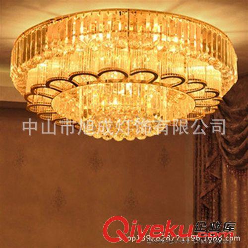中山燈飾 燈具 吸頂燈LED 臥室燈 客廳燈 傳統黃水晶燈 現代簡約原始圖片3