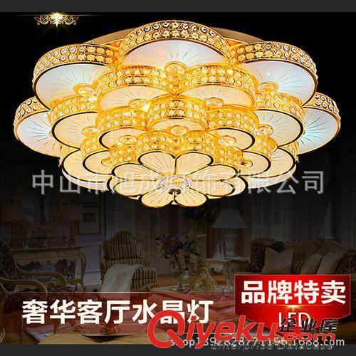 led客廳吸頂燈 酒店裝飾燈臥室吸頂燈  現代吸頂水晶燈飾燈具廠家