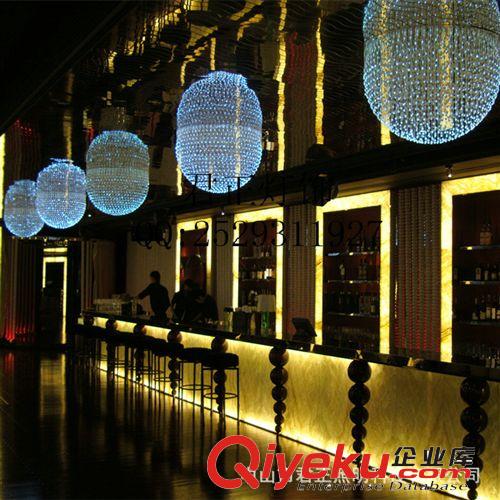【酒店工程】訂做水晶吊燈 客廳水晶吊燈 彩色酒店水晶吊燈