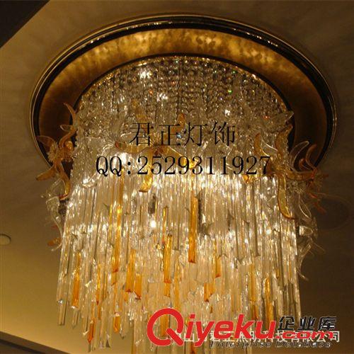 廠家訂做 供應大型水晶燈 酒店工程燈訂做 別墅工程燈原始圖片3