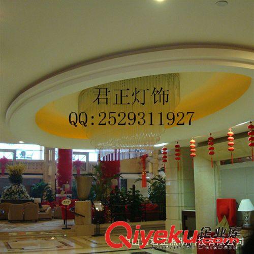 中山廠家訂做圓形會(huì)所酒店現(xiàn)代豪華水晶燈 酒店工程燈原始圖片3