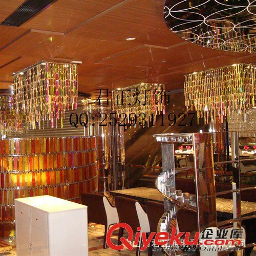 【酒店工程】訂做水晶吊燈 客廳水晶吊燈 彩色酒店水晶吊燈
