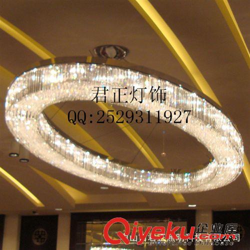 供應水晶吊燈 現代酒店工程燈 創意大堂長方形燈