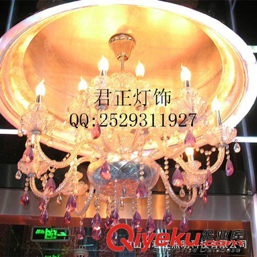 中山燈飾廠 專業訂做水晶吸頂燈 大廳客廳睡房裝飾燈原始圖片3