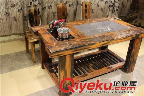 tj 佛山順德樂從實木茶幾 船木茶桌 戶外家具 田園風格茶臺