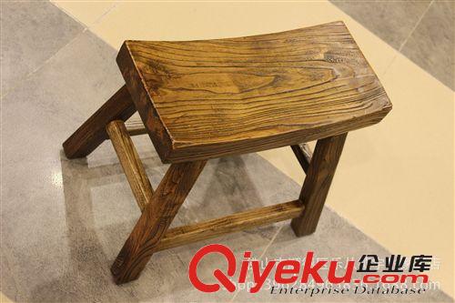 tj實木家具 廠家直銷 可定制原木換鞋凳 混批類榆木田園短板凳原始圖片2
