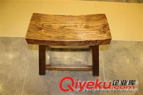 tj實木家具 廠家直銷 可定制原木換鞋凳 混批類榆木田園短板凳原始圖片3