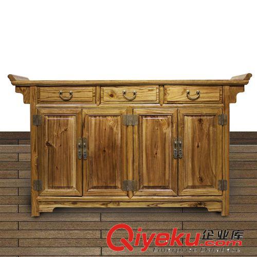 tj 實(shí)木家具 原木推拉式 中式玄關(guān)柜 老榆木餐邊柜 神柜  新品