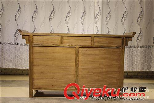 tj 實(shí)木家具 原木推拉式 中式玄關(guān)柜 老榆木餐邊柜 神柜  新品