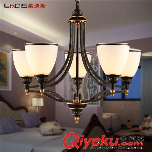 供應(yīng)美式吊燈 簡(jiǎn)約鄉(xiāng)村房間鐵藝復(fù)古燈具 客廳臥室餐廳燈3109原始圖片2
