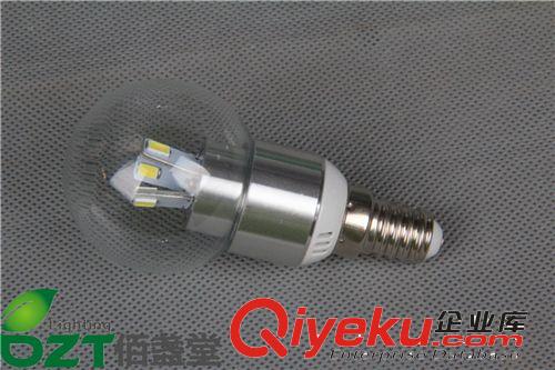 LED圓泡球泡燈鋁件三叉 E27 E14 白光/暖光