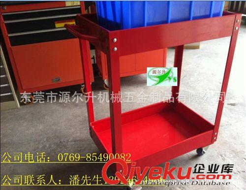 供應簡易工具車，東莞銷售銷售批發(fā)紅色雙層簡易工具車，1臺起批原始圖片2