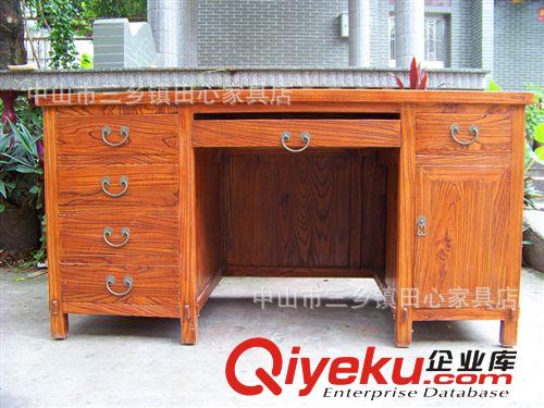 【廠家直銷】臺式電腦桌 榆木電腦桌 辦公家具 辦公桌子