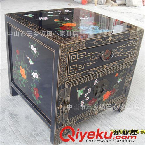 田心家具 漆器家具 中式漆器金箔 手繪彩繪 屏風(fēng)