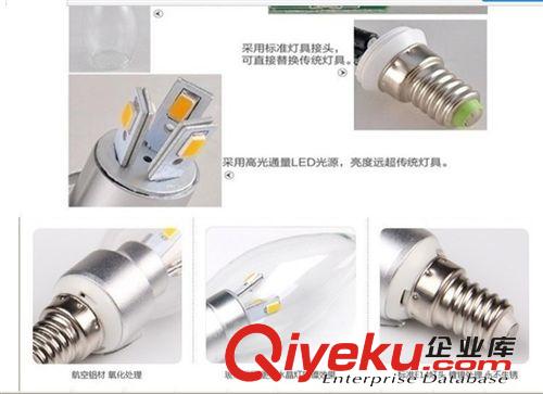 生产销售 led尖泡球泡灯3w 新款高品质led球泡灯 量大价优