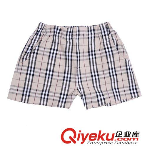 tj清倉 外貿(mào)原單男童純棉格子短褲 韓版兒童夏季新款童褲子原始圖片2