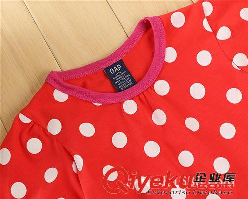 GAP 外貿原單童裝兒童裙夏 歐美品牌女童連衣裙短袖純棉圓點裙子原始圖片3