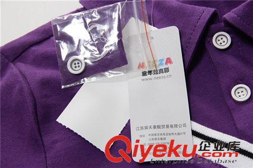neeza 品牌童裝中大童短袖t恤 男童翻領t恤純棉兒童夏裝上衣tj原始圖片3