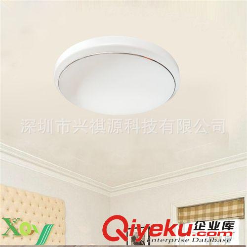 三年質(zhì)保亞克力高邊銀LED吸頂燈臥室燈具過道燈陽臺燈原始圖片3