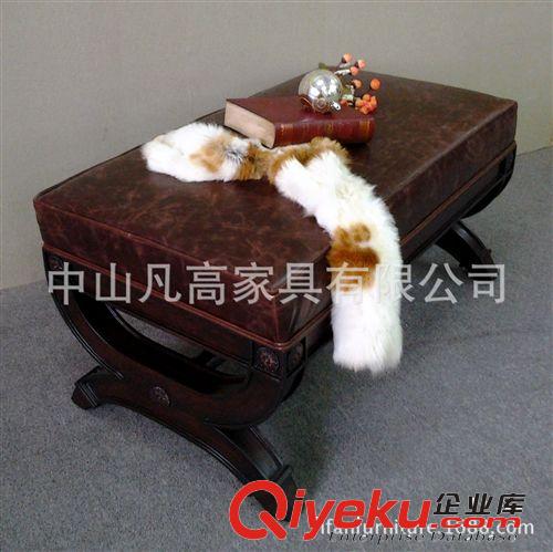 廣東中山家具廠家現代美式中式歐式地中海田園彩繪實木zp換鞋凳原始圖片2