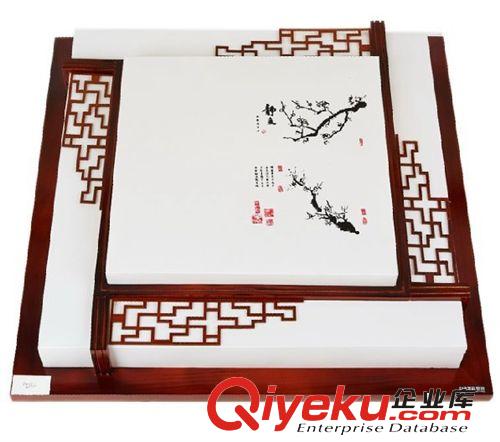 廠家供應(yīng) 羊皮燈 木藝LED吸頂燈 客廳燈原始圖片2
