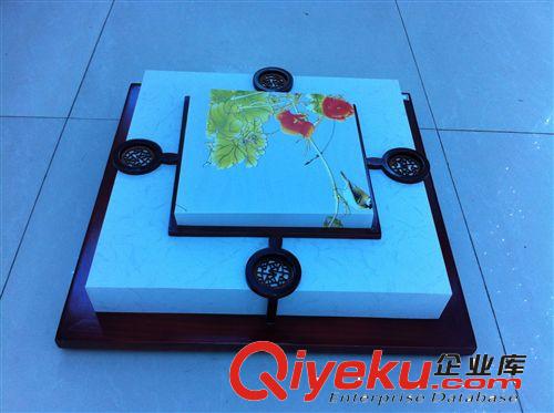 專業(yè)供應(yīng) 紅桃木羊皮燈 LED吸頂羊皮燈