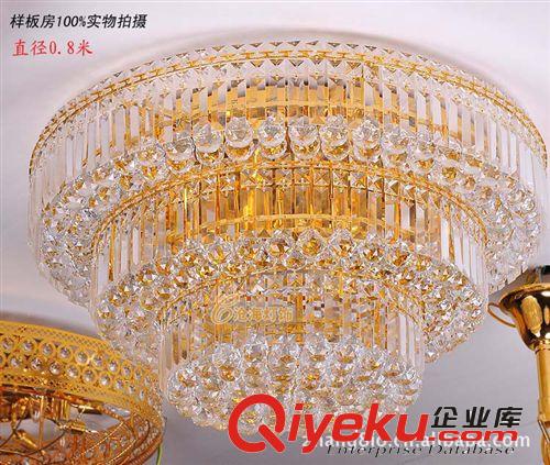 中山古鎮供應客廳餐廳燈 帶搖控led鉻色K9水晶吸頂燈