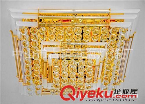 中山古鎮(zhèn)供應客廳臥室燈 LED貼片節(jié)能方形搖控水晶吸頂燈原始圖片3