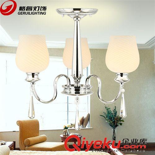 格?，F(xiàn)代簡約led水晶吸頂燈具藝術(shù)客廳臥室圓形燈餐吊燈具079原始圖片2