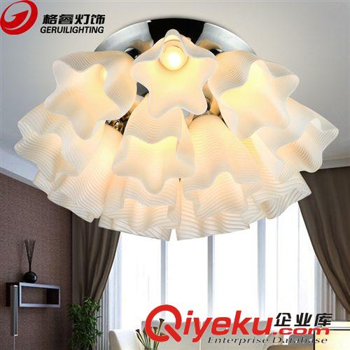 格睿led現(xiàn)代吸頂燈 大客廳水晶吊頂燈具創(chuàng)意餐廳圓形臥室燈010原始圖片2