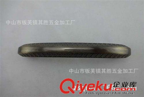 I139廠家直銷裝飾用歐式美式雙孔紅古色鋅合金拉手原始圖片2