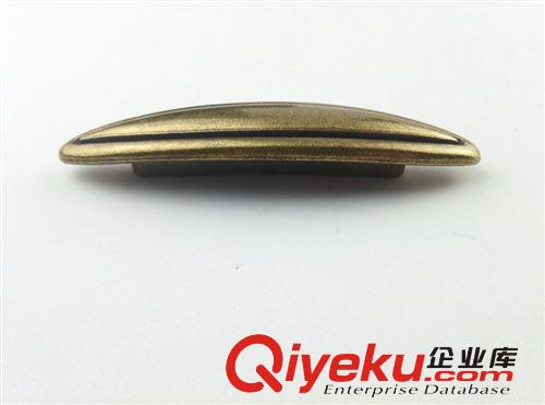 I156廠家直銷櫥柜用古典仿古雙孔咖古色鋅合金拉手原始圖片3