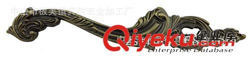 I156廠家直銷櫥柜用古典仿古雙孔咖古色鋅合金拉手