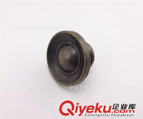 C087廠家直銷裝飾用現(xiàn)代單孔咖古色鋅合金拉手原始圖片2