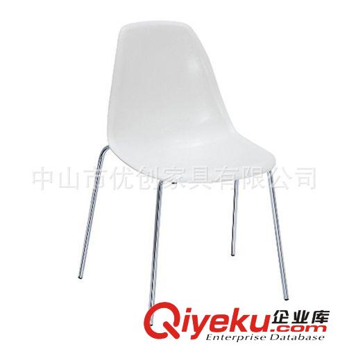 [SP-UC205]廠家直銷福建 米黃色PP塑料 茶餐廳甜品店塑膠椅子
