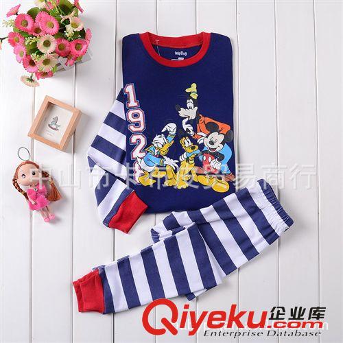 迪士尼disney經典卡通圖案男童長袖睡衣套裝/babygap家居服代發